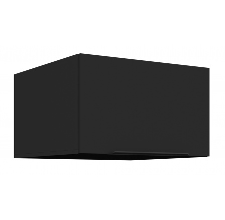 Horná skrinka SIENA - 60 NAGU-36 1F, Čierna mat/Čierna mat