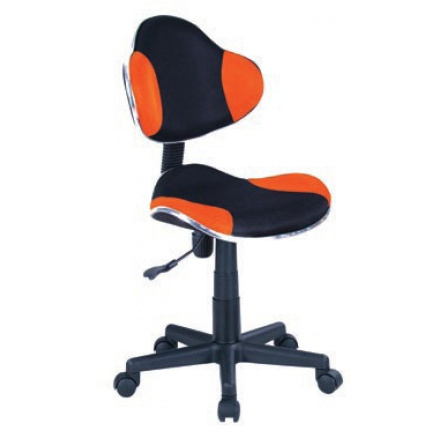 Detská stolička Q-G2 čierna/oranžová
