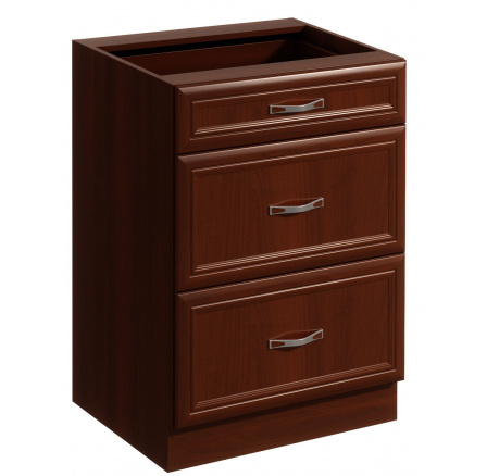 Kuchynská dolná skrinka SYCYLIA D60S3, Orech Milano