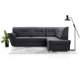 Rohová sedacia súprava P Dornia tmavo sivá