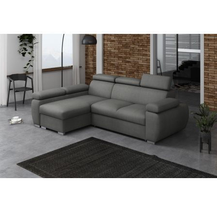 Rohová sedacia súprava Bodie ľavá sivá