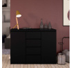Komoda SIMPLICITY 077, Čierny mat