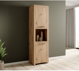 Vysoká skriňa JANEZ Artisan+Čierna