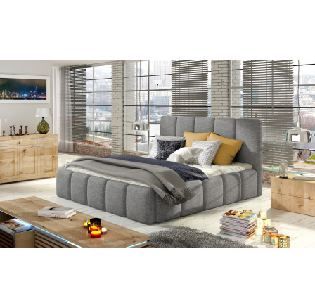 Posteľ Edvige + drevený rošt. + pridať. plyn. + kontakt. 180x200 Sawana 21 1