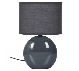 Lampa ceramiczna owalna grafitowa