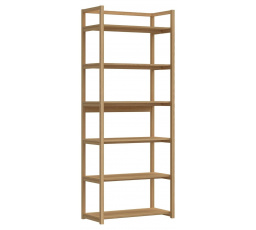 Regál Ludza 6 políc prírodný dub