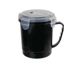 Hrnček na polievku 630 ml čierny