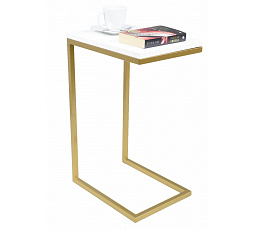 Odkladací stolík Loft – v rôznych farbách – biely mat, zlatý