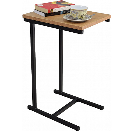 Odkladací stolík Loft II – v rôznych farbách – dub Lancelot, čierny mat Odkladací stolík Loft II – v rôznych farbách – dub Lancelot, čierny mat