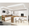 Dolná skrinka VIGO - 40 D 3S BB, Dub Lancelot / Biely lesk