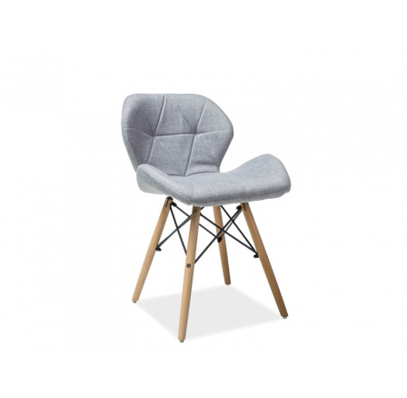 Jedálenská stolička MATIAS II, sivý/bukový