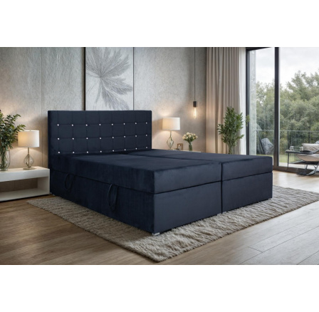 Posteľ Hortenzie 180x200, čierna