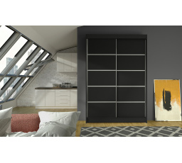 Šatní skriňa LINORA IV 120, Čierna