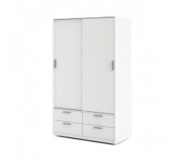 Šatní skriňa LINCOLN 321, Biela
