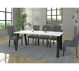 Jedálenský stôl KOBALT, Biely