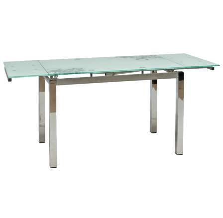 Jedálenský stôl GD-017, biely/chróm Jedálenský stôl GD-017, biely/chróm