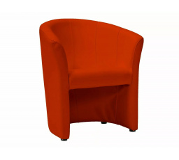 Kreslo TM-1, Červená ekokoža EK-6/Wenge