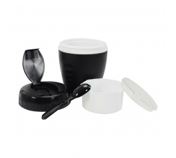 Lunchbox Travel okrúhly čierny