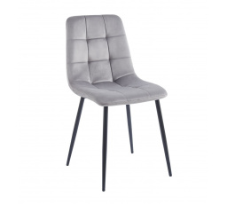 Stolička velvet sivá K11-FX