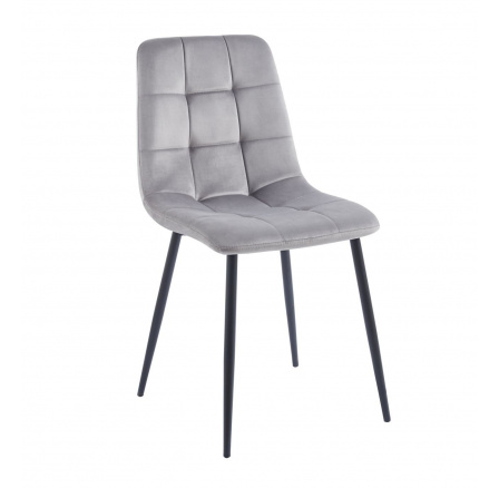 Stolička velvet sivá K11-FX Stolička velvet sivá K11-FX