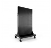Dielenská stena, tabuľa na náradie MARIUSZ, 965 x 1555 x 610 mm, All Black: čierna