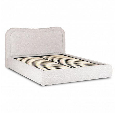 Posteľ 160x200 HAGA s Úložným Priestorom Sivé Boucle