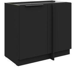 Dolná skrinka SIENA - 105 ND 1F BB, Čierna mat/Čierna mat