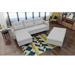 Rohová sedacia súprava AREO s taburetkou, Malmo 83, ľavá