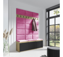 Predsieňová stena EMI 6, Trinity 10/Artisan + Black