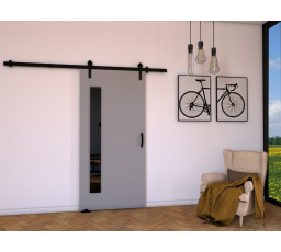 Posuvné dvere LOFT G70, sivá/čierna