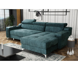 Rohová sedacia súprava Darina P modro/zelená