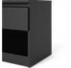 Nočný stolík SIMPLICITY 238, Čierna matná