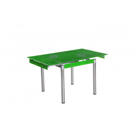 Jedálenský stôl GD-082 rozkladací, zelený