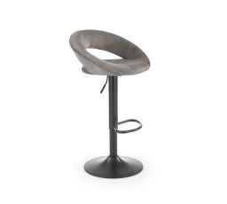 Barová stolička H102, Sivá velvet 