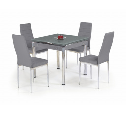Jedálenský stôl KENT sivý/chrómová oceľ
