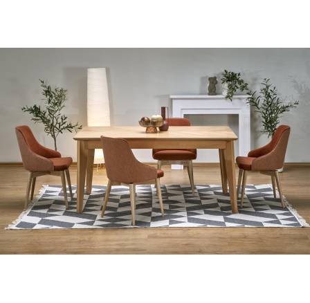 Jedálenský stôl EDMONDO, Prírodný dub