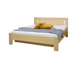 ANGELIKA 2 sh. 160 (ANTONIA 2 ) - posteľ z masívneho dreva BUK so závesmi a roštami bočný výklop "FN" (K150)