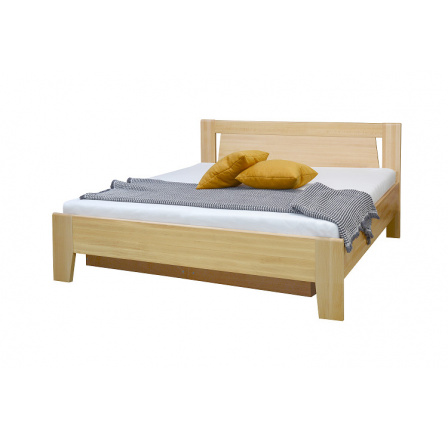 ANGELIKA 2 sh. 160 (ANTONIA 2 ) - posteľ z masívneho dreva BUK so závesmi a roštami bočný výklop "FN" (K150)