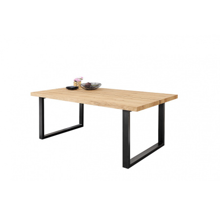 MALTA - Jedálenský stôl 180x90 Delená doska ( NATURA MATIN) drevo OAK NATURAL kolekcia "B" (K250-Z)