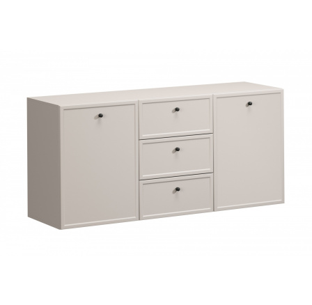 LORINI KOMODA 150 2D3SZ - kašmír / čierna úchytka / závesná
