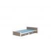 Posteľ s matracom ALDEX SHELF 200x90 Biela+Lanýž