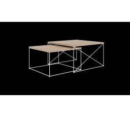 Konferenčný stolík 2v1 Licco Biely+Artisan