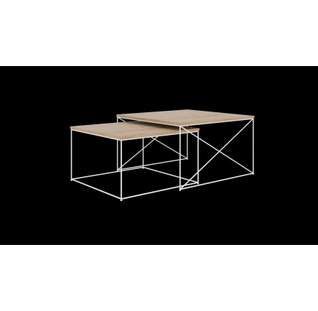 Konferenčný stolík 2v1 Licco Biely+Artisan