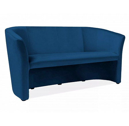 Pohovka TM-3 VELVET, Modrý Bluvel 86/Wenge Pohovka TM-3 VELVET, Modrý Bluvel 86/Wenge