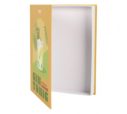 Krabica kniha Gin Tonic žltá