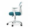 Dětská židle, výškově nastavitelná, modrá síťovina, KA-K1062 BLUE