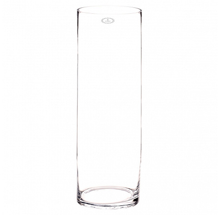 Váza skleněná - tvar válec, výška 50 cm, čirá Váza skleněná - tvar válec, výška 50 cm, čirá