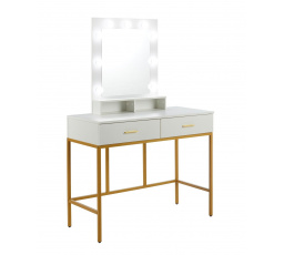 Toaletný stolík s osvetlením biely T2-FXJG