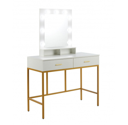 Toaletný stolík s osvetlením biely T2-FXJG