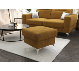 Taburet s úložným priestorom MALIBU 55x55 cm - žltá